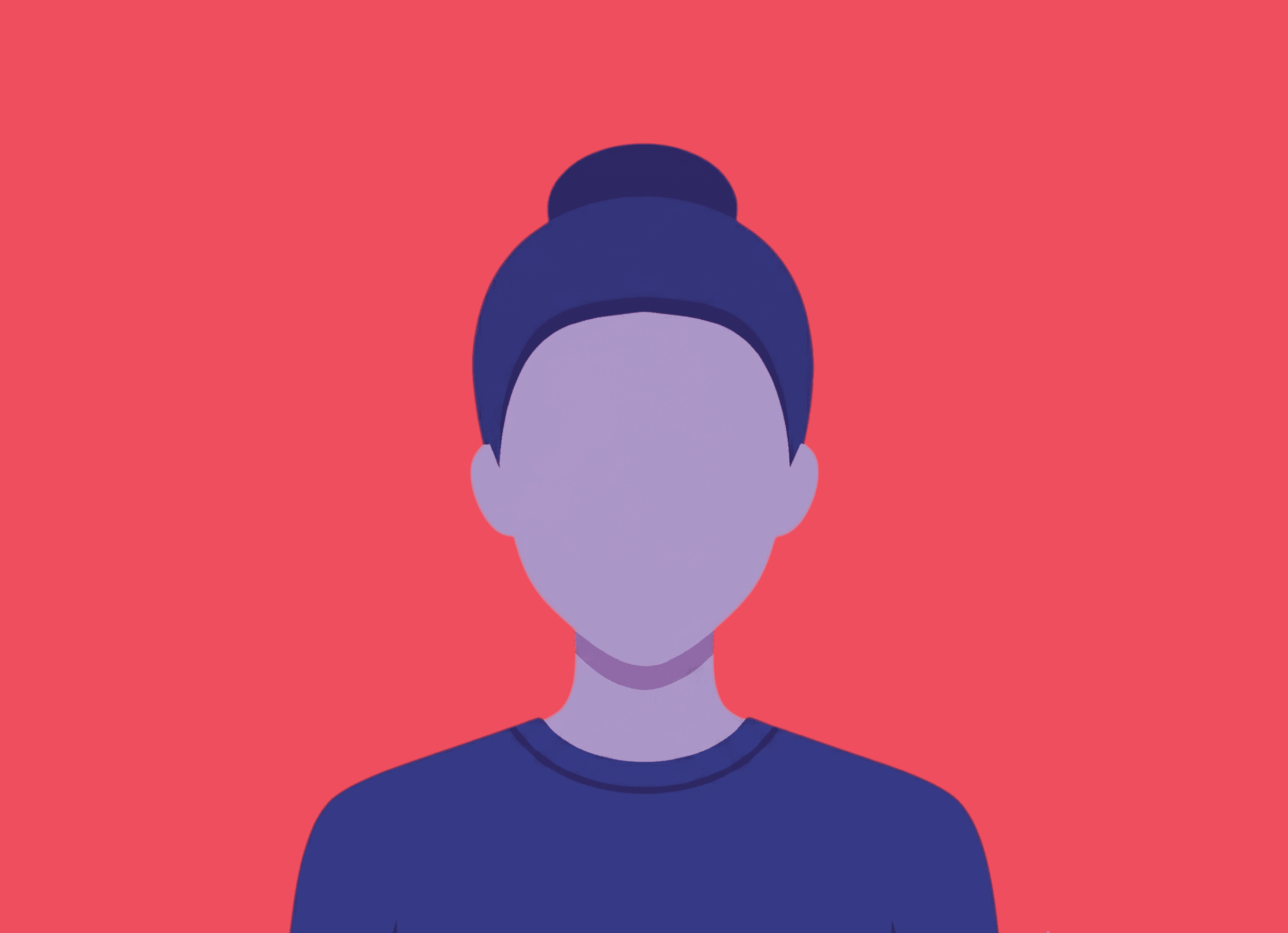 cartoon female silhouette
